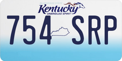 KY license plate 754SRP