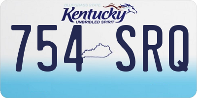 KY license plate 754SRQ