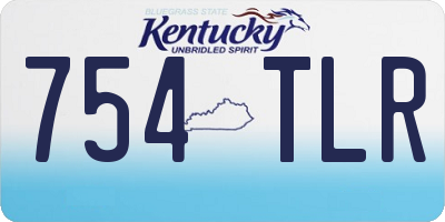 KY license plate 754TLR