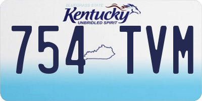 KY license plate 754TVM