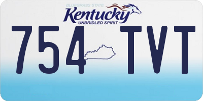 KY license plate 754TVT