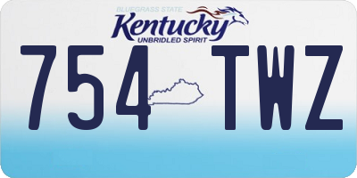 KY license plate 754TWZ