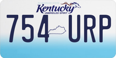 KY license plate 754URP
