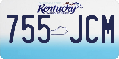 KY license plate 755JCM