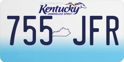 KY license plate 755JFR
