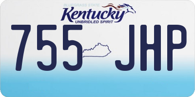 KY license plate 755JHP