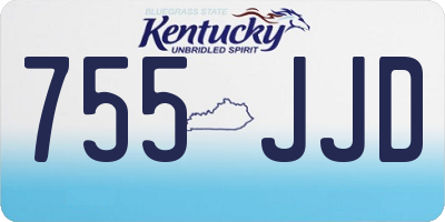 KY license plate 755JJD