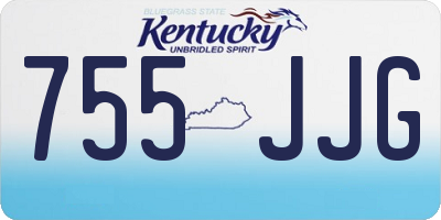 KY license plate 755JJG