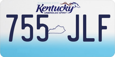 KY license plate 755JLF