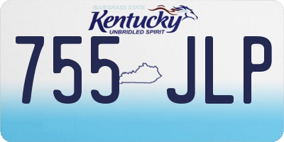 KY license plate 755JLP