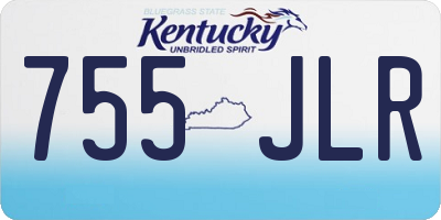 KY license plate 755JLR