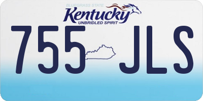 KY license plate 755JLS