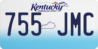KY license plate 755JMC