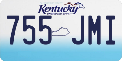 KY license plate 755JMI