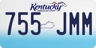 KY license plate 755JMM