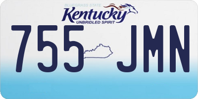KY license plate 755JMN