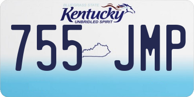 KY license plate 755JMP