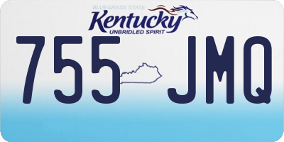 KY license plate 755JMQ