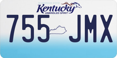 KY license plate 755JMX