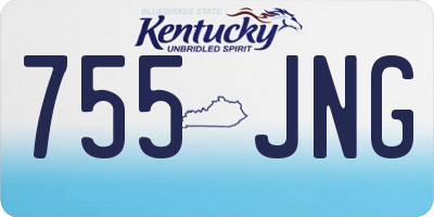 KY license plate 755JNG