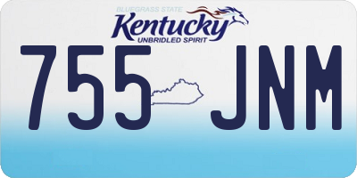 KY license plate 755JNM
