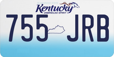 KY license plate 755JRB