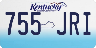 KY license plate 755JRI