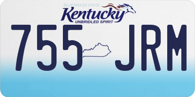KY license plate 755JRM