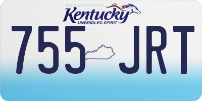 KY license plate 755JRT
