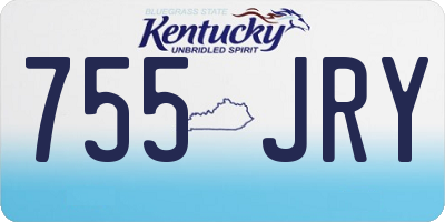 KY license plate 755JRY