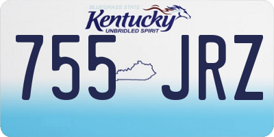KY license plate 755JRZ