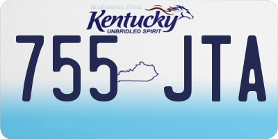KY license plate 755JTA