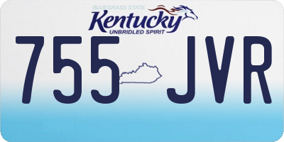 KY license plate 755JVR