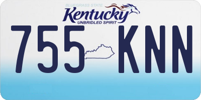 KY license plate 755KNN