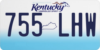 KY license plate 755LHW