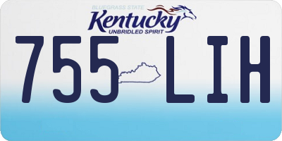 KY license plate 755LIH
