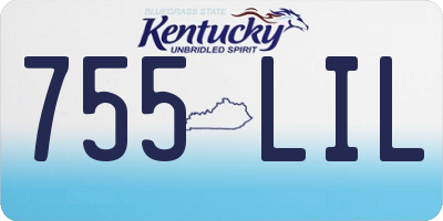 KY license plate 755LIL