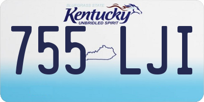 KY license plate 755LJI