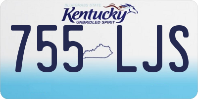KY license plate 755LJS