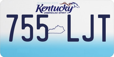 KY license plate 755LJT