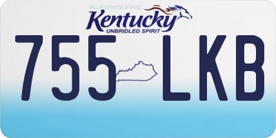 KY license plate 755LKB