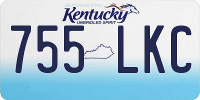 KY license plate 755LKC