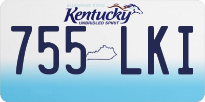 KY license plate 755LKI