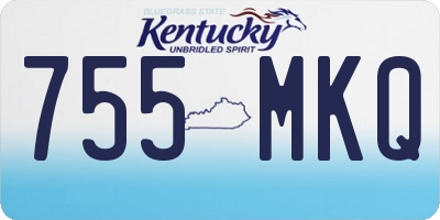 KY license plate 755MKQ