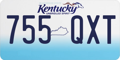 KY license plate 755QXT