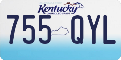 KY license plate 755QYL