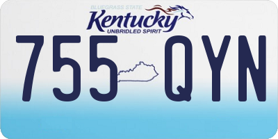 KY license plate 755QYN