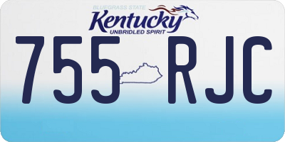 KY license plate 755RJC