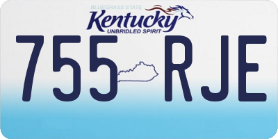 KY license plate 755RJE