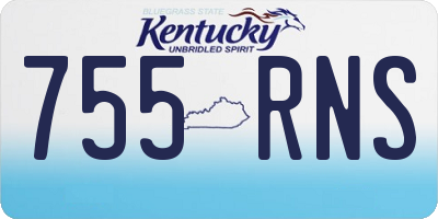 KY license plate 755RNS
